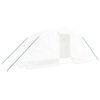 vidaXL Serre avec cadre en acier blanc 10 m&sup2; 5x2x2,3 m