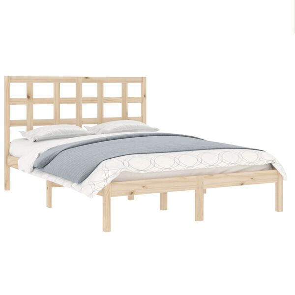 vidaXL Cadre de lit sans matelas 120x190 cm bois massif