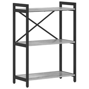 vidaXL &Eacute;tag&egrave;re 60 x 30 x 85 cm Bois d'ing&eacute;nierie Sonoma gris