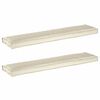 vidaXL Set de coussins de palette 2 pc Tissu Oxford Cr&egrave;me