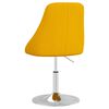 vidaXL Tabouret de bar Jaune moutarde Tissu