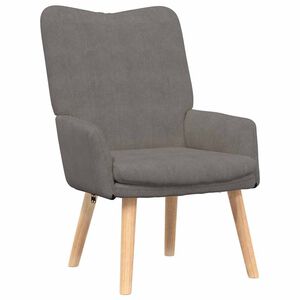 vidaXL fauteuil Gris clair 63 x 67 x 94 cm tissu