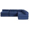 vidaXL Canapé modulaire 4 pcs Indigo tissu