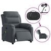 vidaXL Fauteuil inclinable de massage &eacute;lectrique gris fonc&eacute; velours