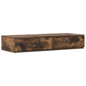 vidaXL Tiroirs de lit avec tiroir Ch&ecirc;ne fum&eacute; 100 x 36,5 x 16,5 cm