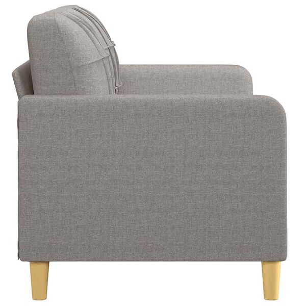 vidaXL Canap&eacute; &agrave; 2 places Taupe 140 cm Tissu