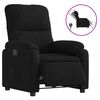vidaXL Fauteuil inclinable électrique noir tissu microfibre