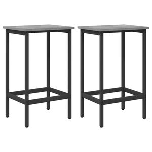 vidaXL Tabouret de bar 2 pc Sonoma gris 40 x 32 x 64 cm
