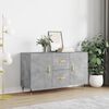 vidaXL Buffet gris béton 100x36x60 cm bois d'ingénierie