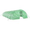 vidaXL Serre avec cadre en acier vert 60 m&sup2; 12x5x2,3 m