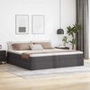 vidaXL Lit avec rangement et matelas Gris 200 x 200 cm Simili cuir
