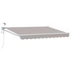 vidaXL Auvent r&eacute;tractable &eacute;lectrique Gris clair 3,5 x 2,5 m