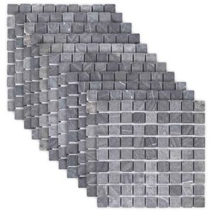 vidaXL Carreaux Mosa&iuml;ques Gris 30 x 30 cm Marbre