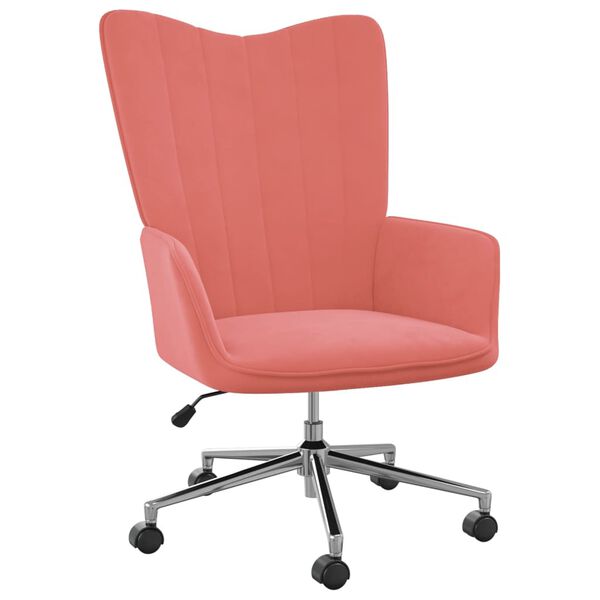 vidaXL Chaise de relaxation Rose Velours