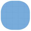 vidaXL Tapis de sol de piscine 25 pc &Oslash; 292 cm Rond Mousse EVA Bleu