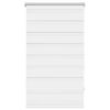 vidaXL Store v&eacute;nitien Zebra 70,9 x 120 cm, largeur du tissu 66,7 cm, blanc