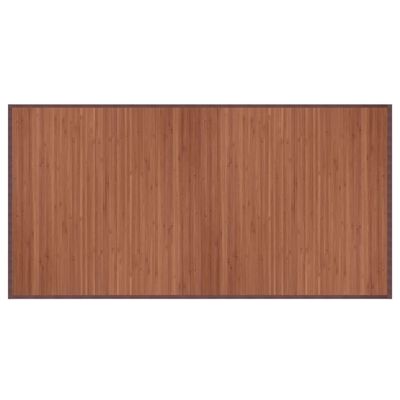 vidaXL Tapis rectangulaire marron 100x200 cm bambou