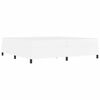 vidaXL Cadre de lit avec matelas Blanc 200 x 200 cm tissu