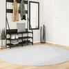 vidaXL Tapis OVIEDO &agrave; poils courts gris &Oslash; 200 cm