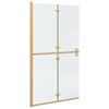 vidaXL Paroi de douche &agrave; l'italienne Dor&eacute; 110 x 6,5 x 190 cm