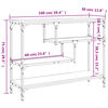 vidaXL Table console chêne fumé 100x30x75 cm bois d'ingénierie