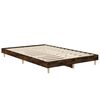 vidaXL Cadre de lit sans matelas ch&ecirc;ne fum&eacute; 120x190 cm bois ing&eacute;nierie