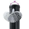 vidaXL Douche solaire ext&eacute;rieure Noir 217 cm PVC et Aluminium