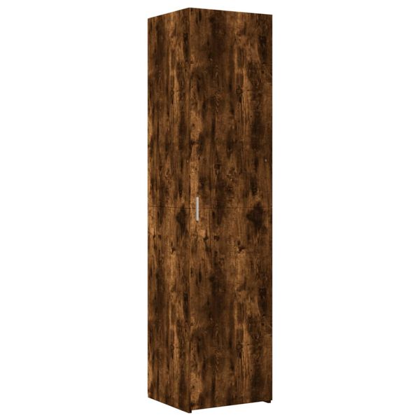 vidaXL Buffet haut chêne fumé 45x42,5x185 cm bois d'ingénierie