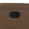 vidaXL Fauteuil inclinable Marron Tissu