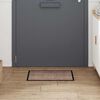 vidaXL Tapis de porte Beige 60 x 40 x 1.2 cm Tissu en teddy