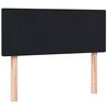 vidaXL Sommier &agrave; lattes de lit avec matelas noir 120x220 cm velours