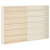 vidaXL Vitrine Murale avec &eacute;tag&egrave;re Beige 80 x 8,5 x 54 cm Contreplaqu&eacute;