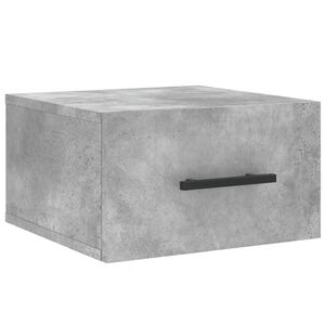 vidaXL Table de chevet murale gris b&eacute;ton 35x35x20 cm