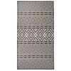 vidaXL Tapis &agrave; tissage plat d'ext&eacute;rieur 80x150 cm Rayures noires