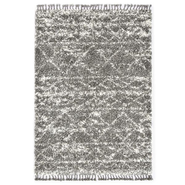 vidaXL Tapis berb&egrave;re PP Gris et beige 160x230 cm