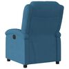 vidaXL Fauteuil inclinable bleu velours