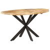 vidaXL Table &agrave; manger 140x80x75 cm Bois de manguier massif