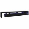 vidaXL Meuble TV avec lumi&egrave;res LED Noir 290x36,5x40 cm