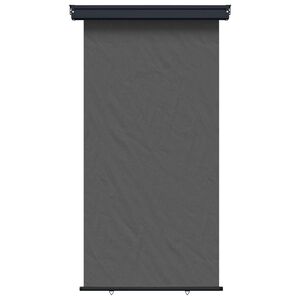 vidaXL Store lat&eacute;ral de balcon 100% polyester fer acier