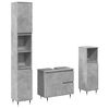 vidaXL Ensemble de meubles de salle de bain 3 pcs gris b&eacute;ton