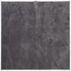 vidaXL Tapis HUARTE &agrave; poils courts doux lavable anthracite 120x120 cm