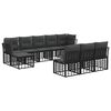 vidaXL Ensemble de canap&eacute;s d'ext&eacute;rieur 9 pc 10 place