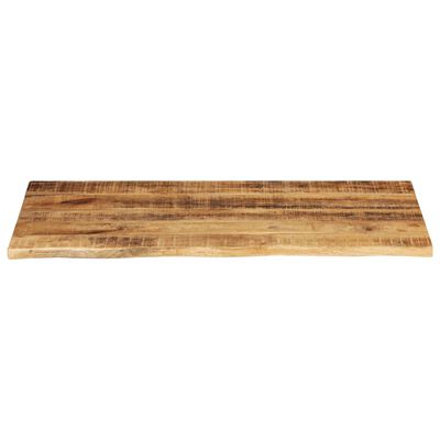 vidaXL Dessus de table 100x60x3,8cm bord vif bois massif manguier brut