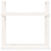 vidaXL Support pour bois de chauffage Blanc 110x35x108,5cm Bois de pin