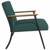 vidaXL fauteuil Vert fonc&eacute; 59 x 75 x 78 cm tissu