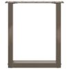 vidaXL Pieds de table basse en U 2 pièces Acier naturel 28 x (42-43) cm Acier