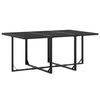 vidaXL Ensemble &agrave; manger de jardin 7 pcs noir textil&egrave;ne