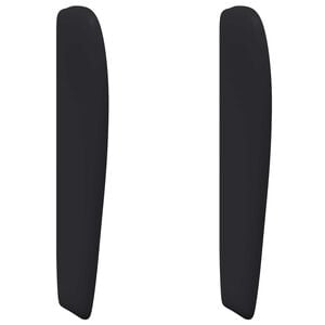 vidaXL Oreille de t&ecirc;te de lit Noir 80 x 23 x 6 cm PVC
