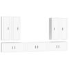 vidaXL Ensemble de meubles TV 7 pcs Blanc Bois d'ingénierie