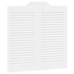 vidaXL Portes battantes Blanc 80 x 40 cm Bois de pin massif